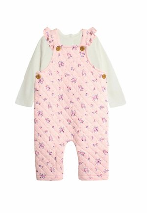 FLORAL SET REGULAR FIT - Kantáros nadrágok - pink