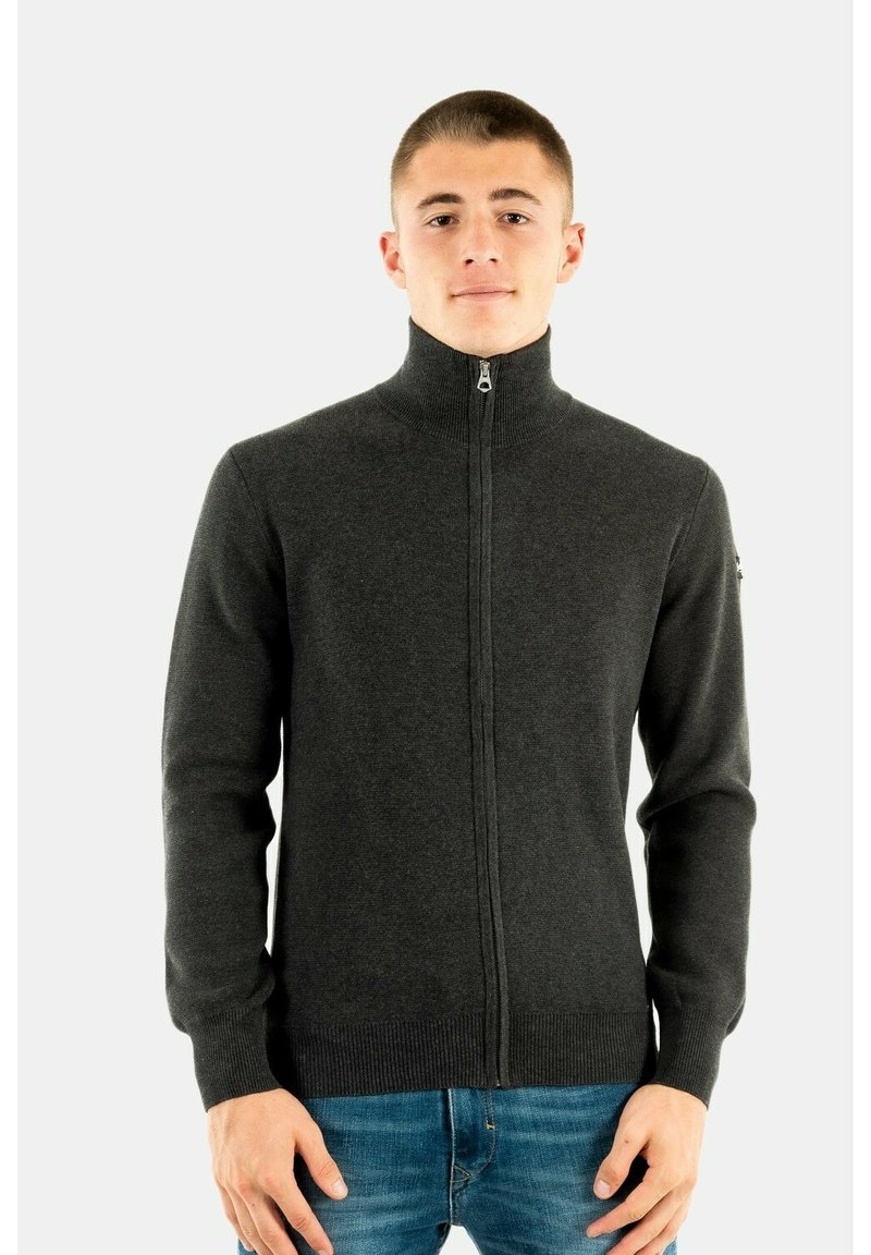 Schott PLKERN - Felpa con zip - gris