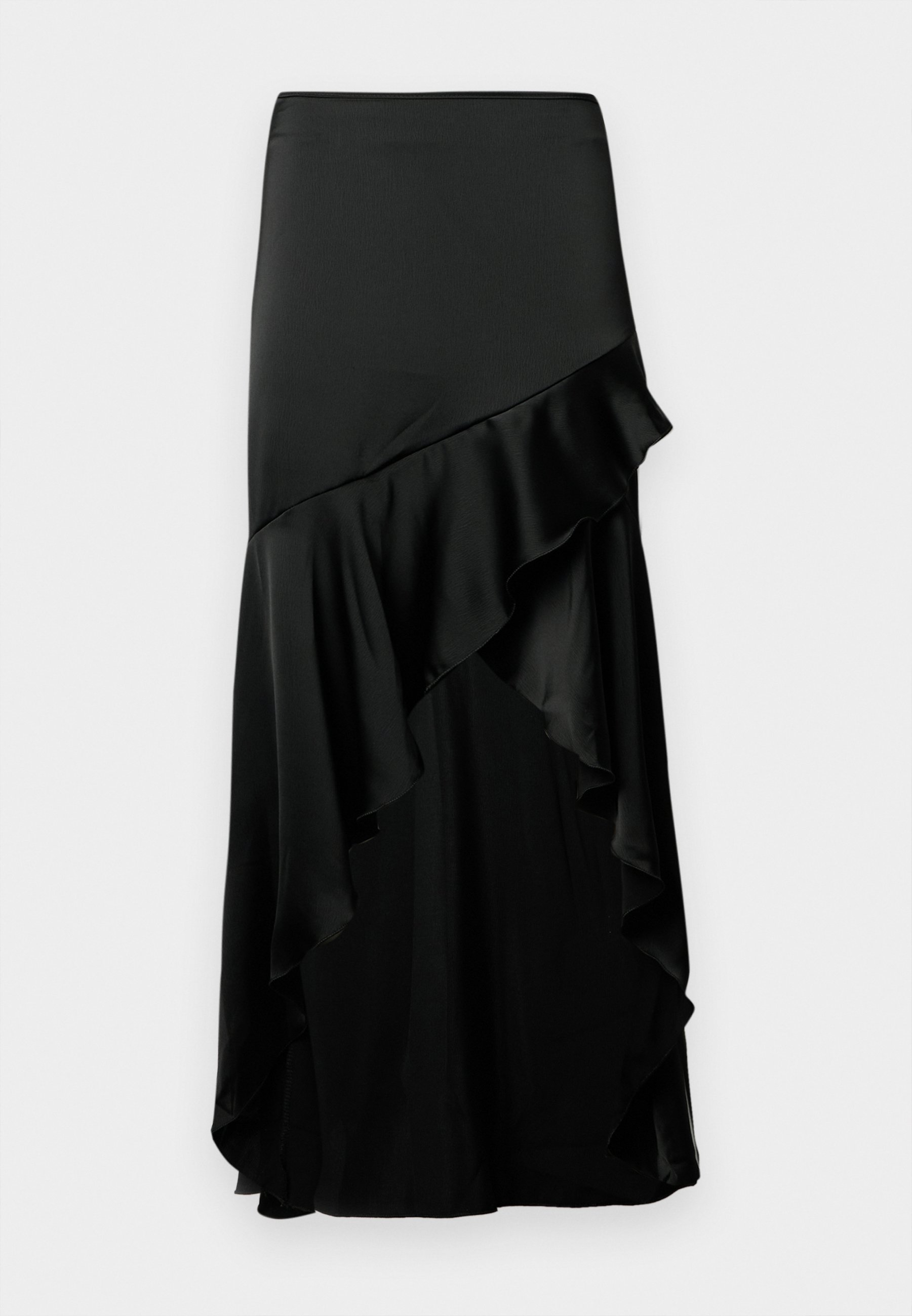 WAL G. HOPE RUFFLE SKIRT - Maxi skirt - black - Zalando.co.uk