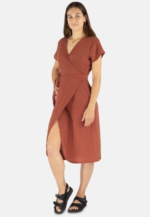 MUSSELIN - Freizeitkleid - terracotta