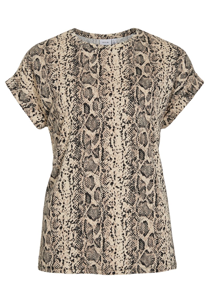 Vila T-shirt print meerkleurig Vila T-shirt print meerkleurig