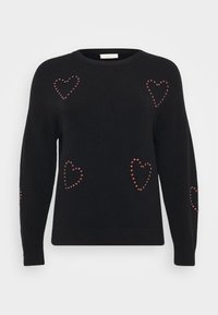 CARDAISY O NECK BLING - Pullover - black/red