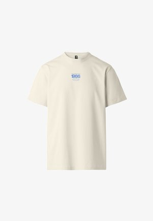 The North Face, U TRACK RELAXED SS TEE. UNISEX - Camiseta estampada - white dune periwinkle g