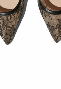 Scarosso PIZZO - Bailarinas con hebilla - black  lace