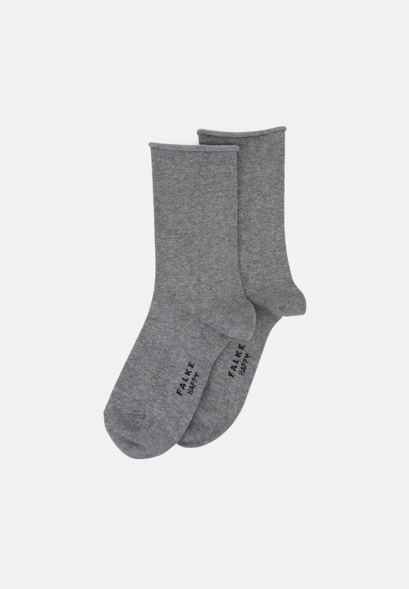 FALKE - Happy 2-Pack everyday casual - Socken - light greymelange, Vergrößern