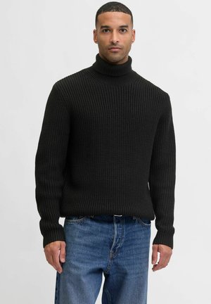 Jack & Jones JORBLEECKER ROLL NECK - Pullover - black