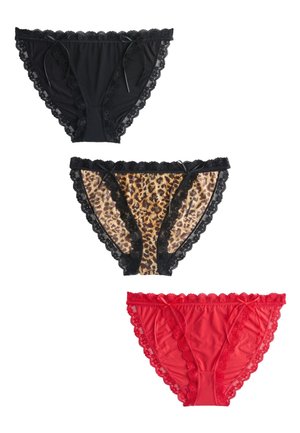 Next 3 PACK . - Slip - black animal red