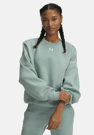 Under Armour RIVAL FLEECE - Sweatshirt - silica green