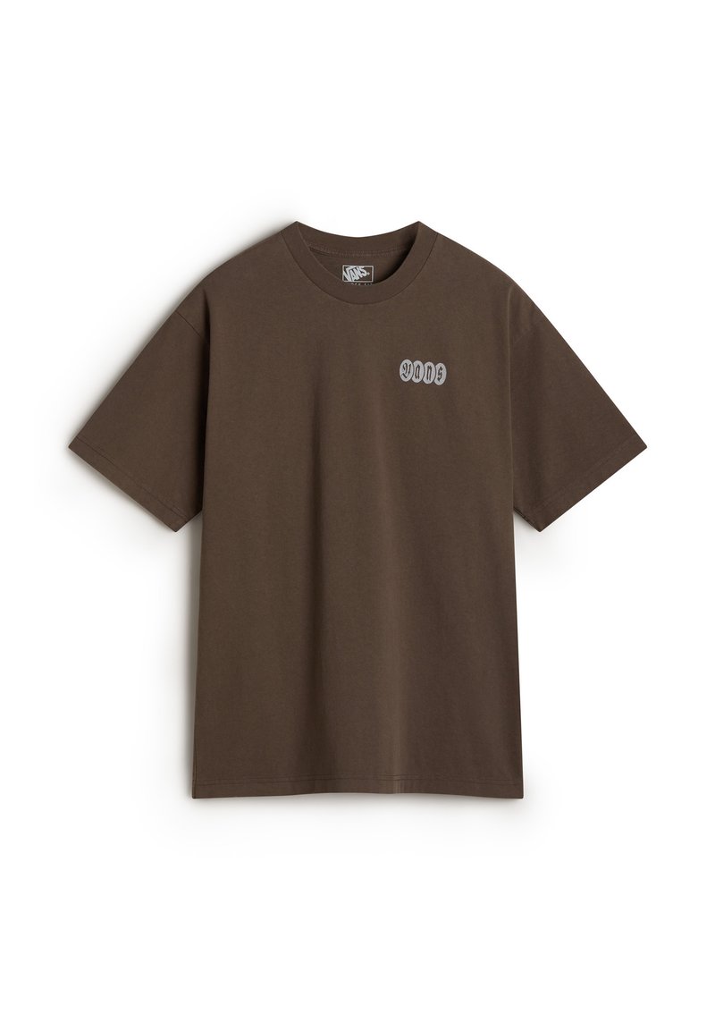 Vans T-shirt print donkerbruin