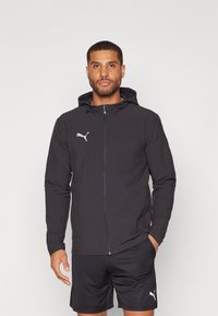 Puma - TEAM ADDITIONS JACKET - Treniņjaka - black/silver Miniatūras attēls 1
