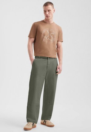 Jeans Relaxed Fit - olivgrün