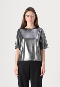 BOSS ESENS - Trükipildiga T-särk - silver