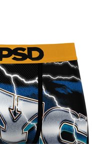 Svart boxershorts med en fargerik lyn-grafikk. Gul midjebånd med svart "PSD"-logo. Mykt, elastisk materiale med en tettsittende design.