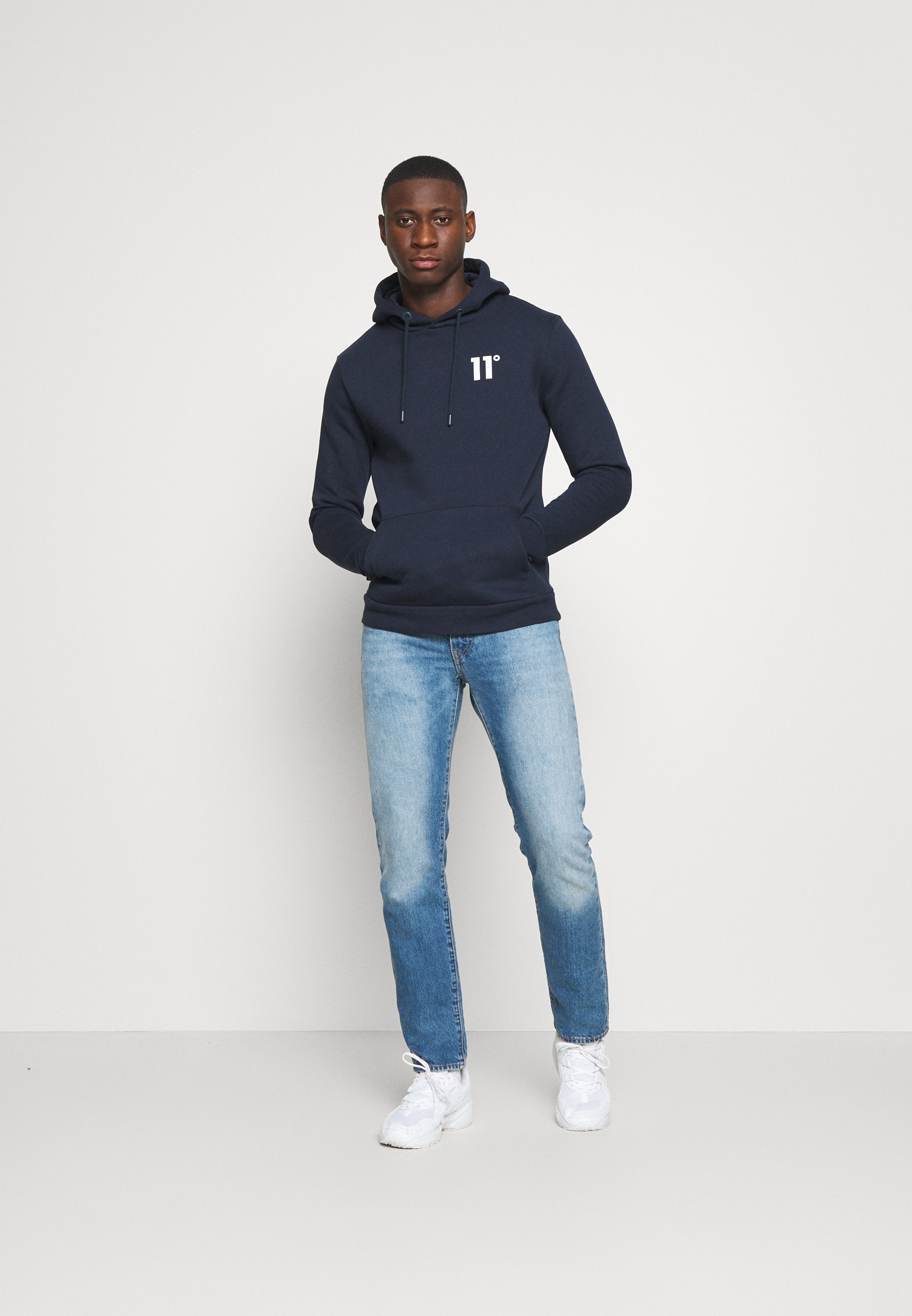 11 degrees navy hoodie