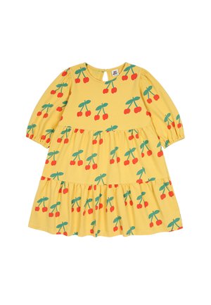 CHERRY RUFFLE DRESS - Day dress - yellow