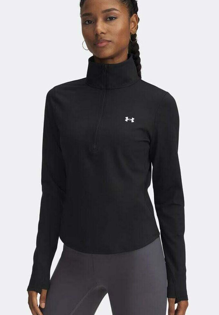 Under Armour - MOTION 1/2 ZIP EMEA - T-shirt à manches longues - black black, Agrandir