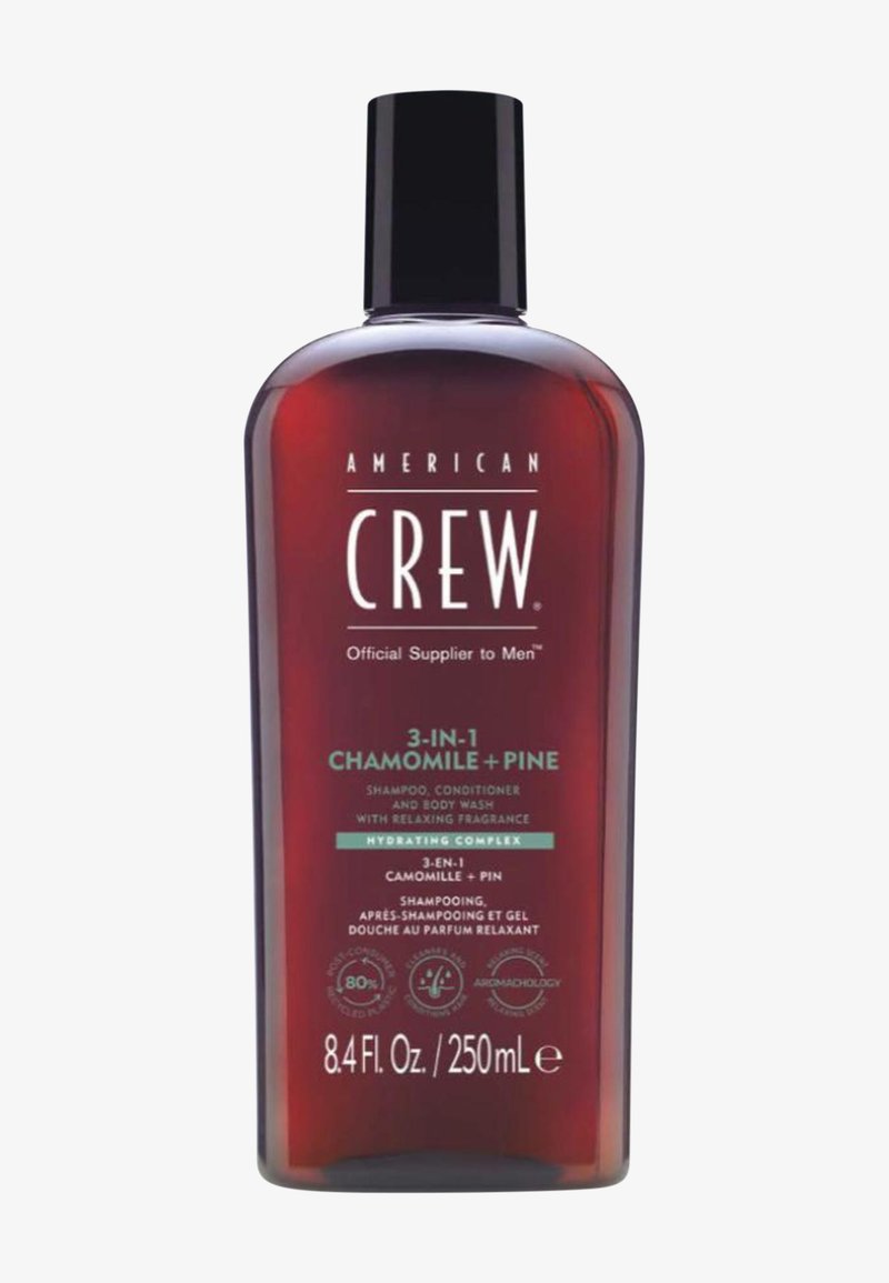 American Crew - 3-IN-1 CHAMOMILE & PINE, SHAMPOO, CONDITIONER AND BODY WASH - Duschtvål, Förstora