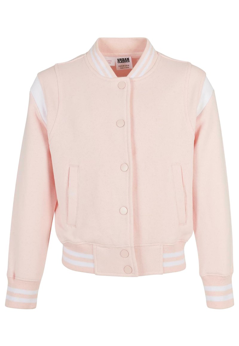 Urban Classics INSET COLLEGE  - Ľahká bunda - pink white
