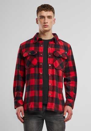 Brandit JEFF LONG SLEEVE - Majica - red black