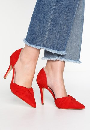 Højhælede pumps - red
