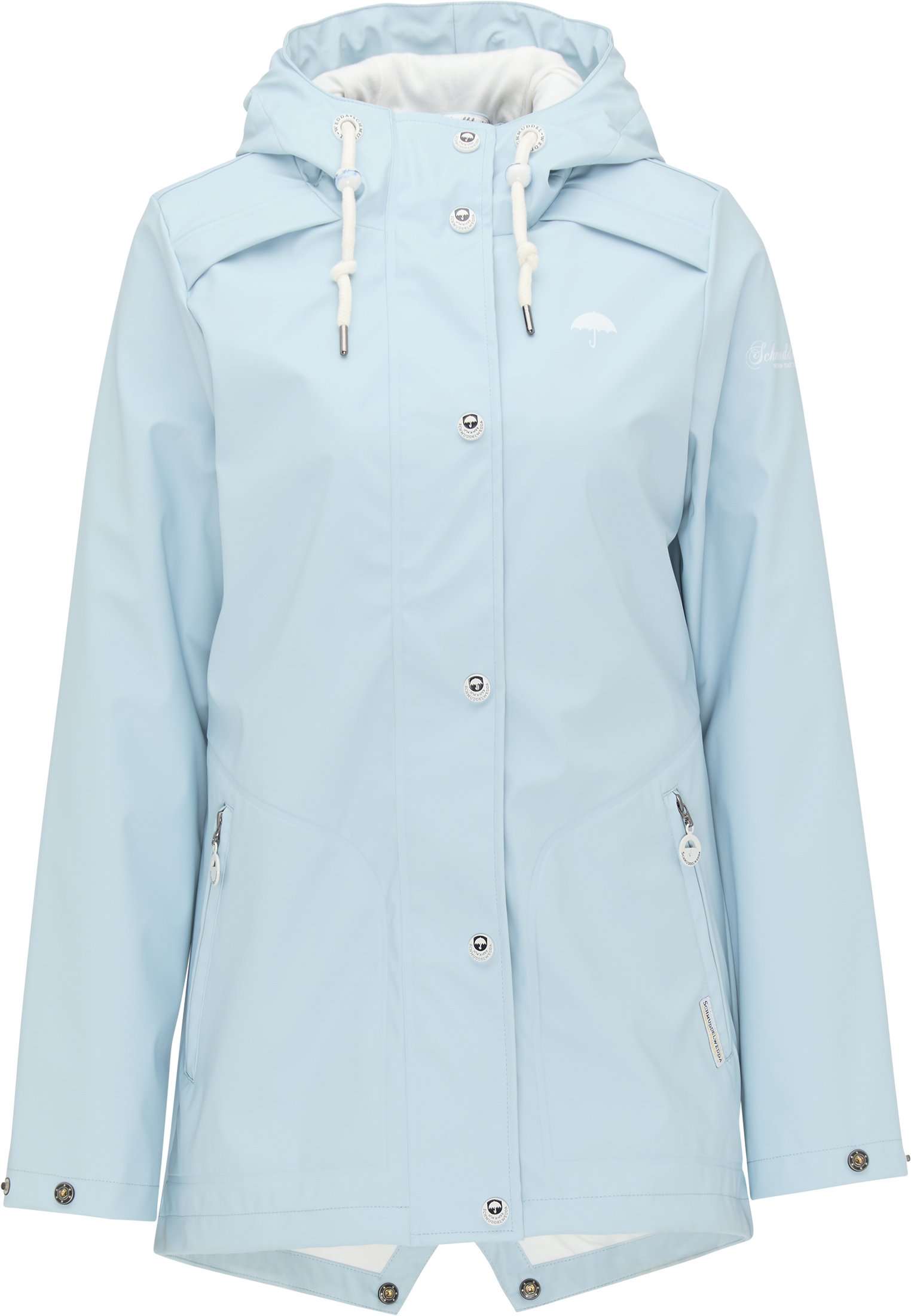 schmuddelwedda regenjacke hellblau