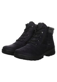 ara SAAS-FEE - Snowboot/Winterstiefel - blau grau schwarz