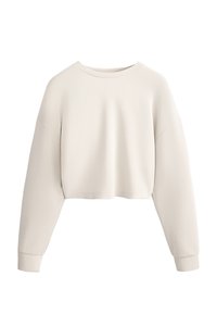 SOFT TOUCH CROSSOVER CROP - Športni pulover - sand
