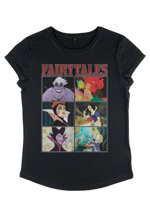 Disney, VILLAINS FAIRYTALES - T-shirt con stampa - black
