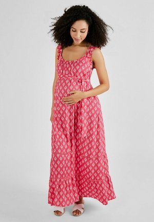 JoJo Maman Bébé SLEEVE MATERNITY-REGULAR FIT - Maksimekko - pink batik print