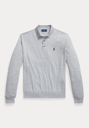 Polo Ralph Lauren COTTON POLO-COLLAR SWEATER - Jumper - andover heather