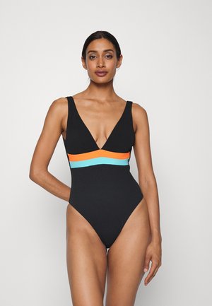 Maillot De Bain Une Pièce Agent Provocateur Marnee - Noir Avec Ceinture - Taille AP 3 - Neuf Avec étiquettes