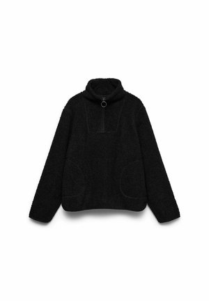 Vero Moda, VMFLASH TEDDY ANORAK ENT - Sweat polaire - black