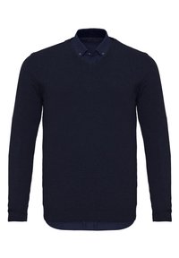 Felix Hardy BASIC V NECK ARM PATCH DETAIL - Trui - dark blue