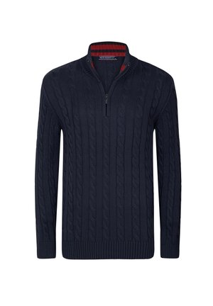 CABLE HALF ZIP - Jumper - blue