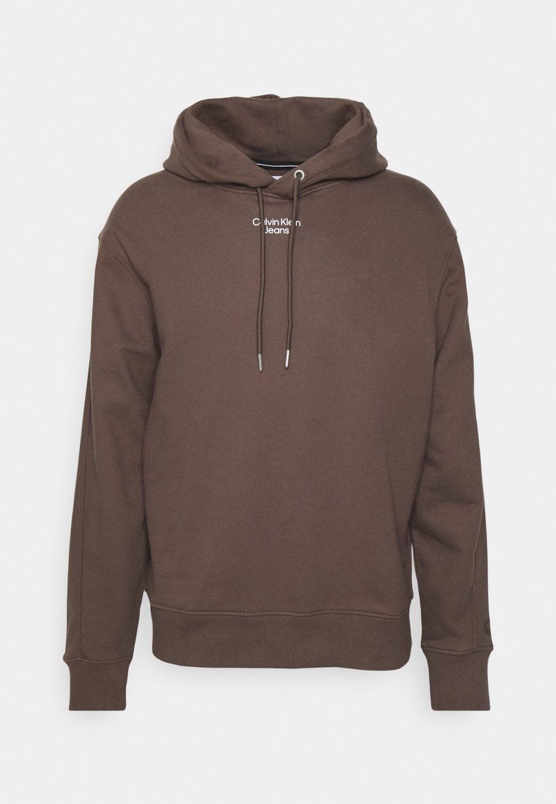 Calvin klein brown hoodie Clearance