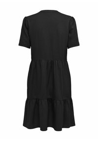 ONLY GLOCKENFÖRMIGES NORMAL GESCHNITTEN V-AUSSCHNITT - Vestido informal - black