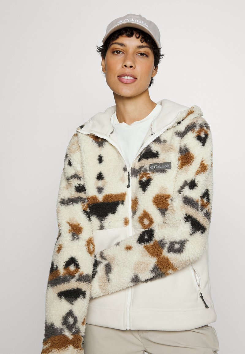 Columbia WINTER SHERPA HOODED - Veste polaire - chalk rocky/beige -  ZALANDO.FR