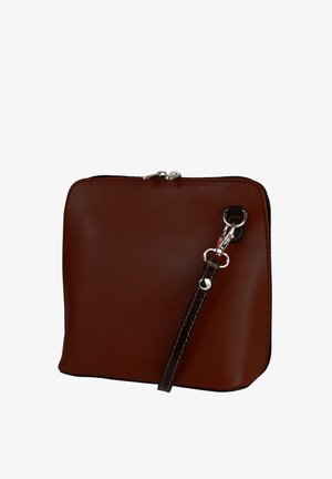 DrachenLeder Pochette - braun dunkelbraun