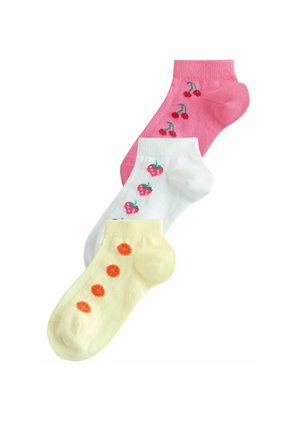 Next RICH FRUIT 3 PACK - Socks - white pink and yellow