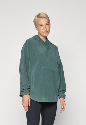 ONE HOODIE POLAR - Jersey con capucha - vintage green/white