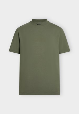 BOSS, TEE COLLAR - T-shirt basique - dark beige