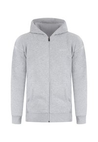 Smilodox Zip-up sweatshirt - grau melange