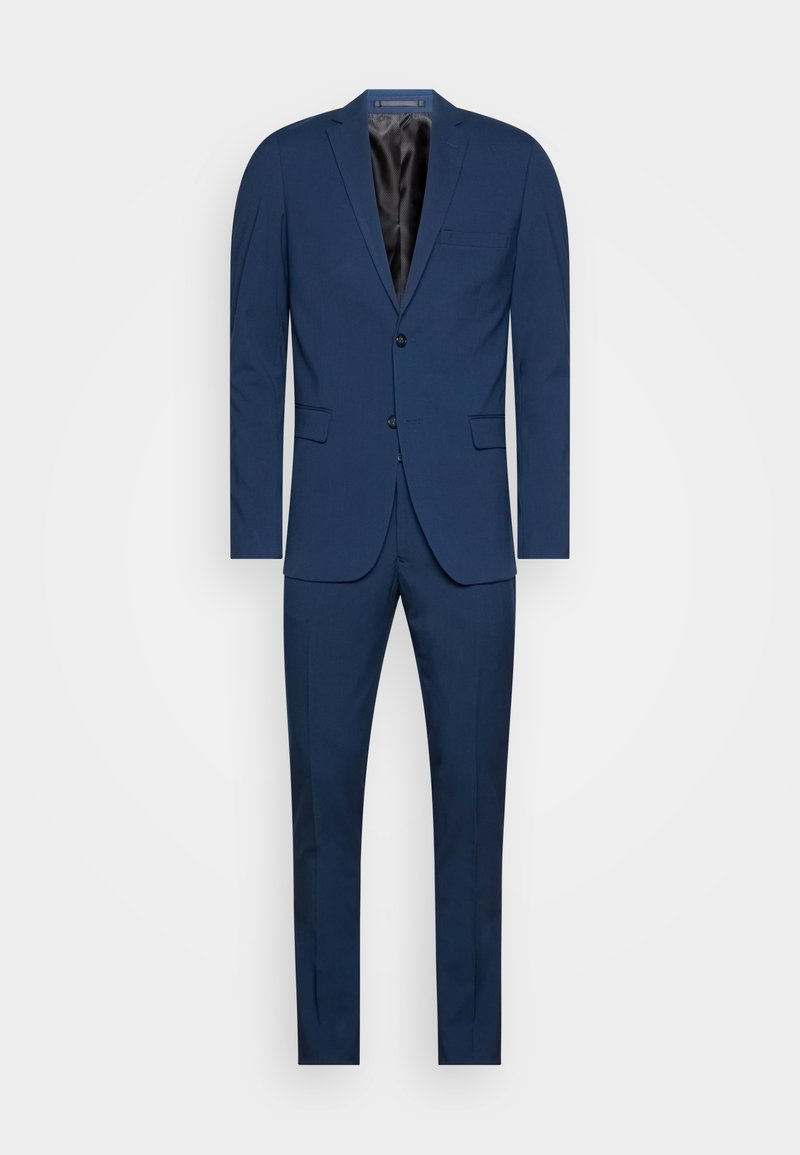Lindbergh PLAIN MENS SUIT SET Suit dark blue Zalando.co.uk