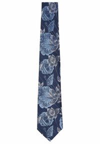 Next - REGULAR - Kravata - dark blue floral Miniaturna slika 1