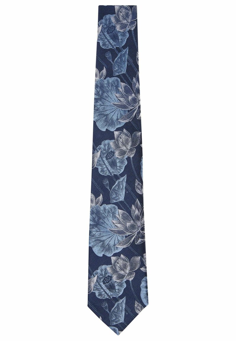 Next - REGULAR - Stropdas - dark blue floral, Vergroten