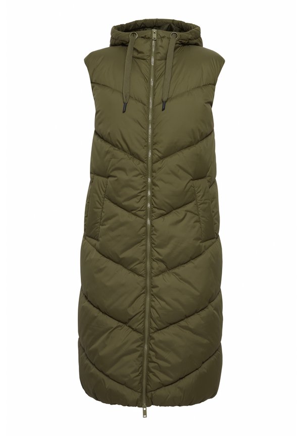 BYBomina - Waistcoat - dark olive2