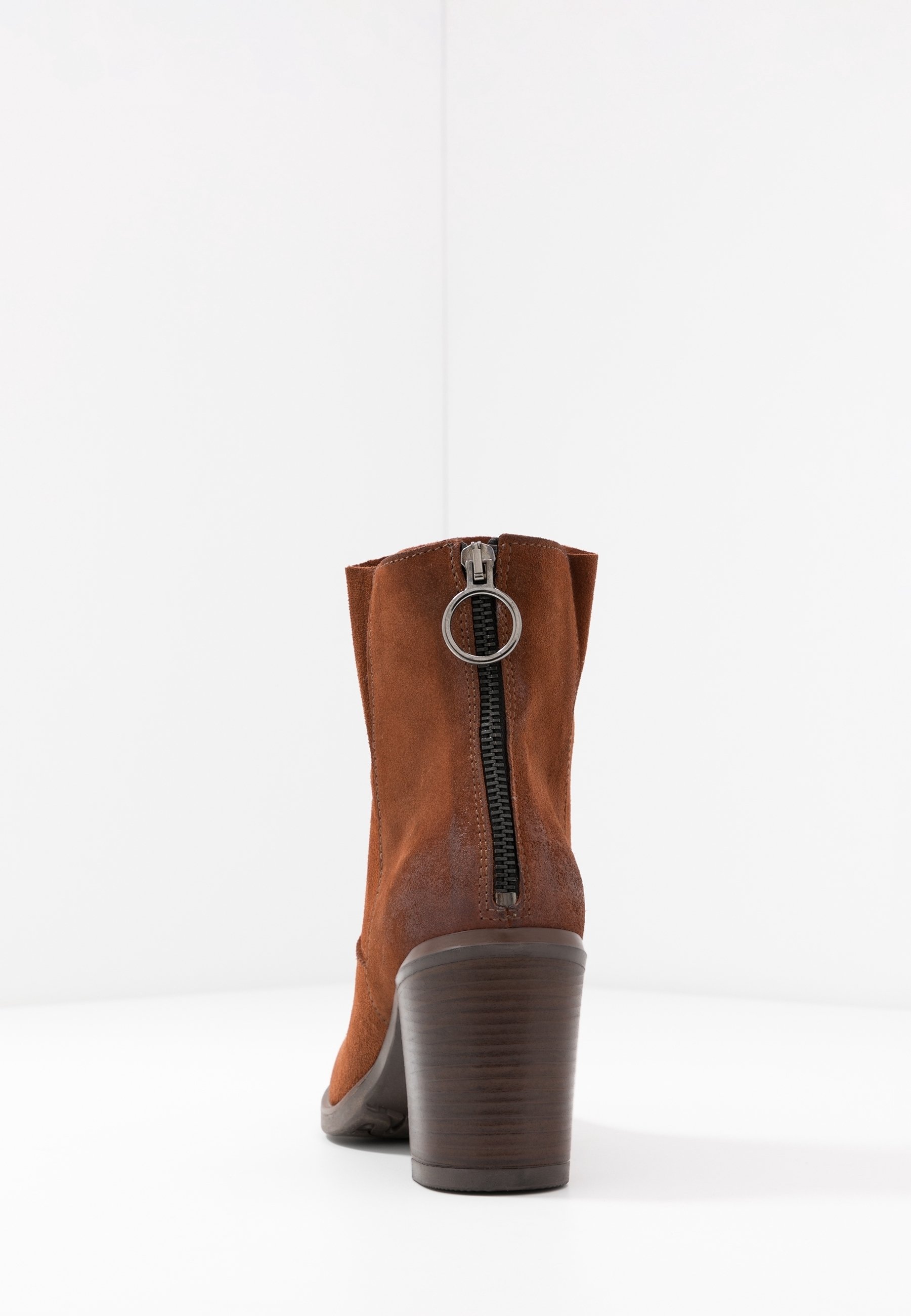 MJUS Korte laarzen - cognac - (Pre-owned) - Zalando.nl