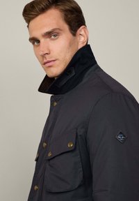 Hackett London DRYWAX 4 PKT VELO - Outdoorjas - midnight blue