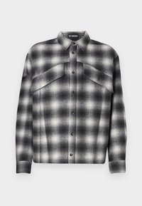 RELAXED CHECKED SHIRT - Hemd - black