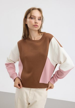 Sportska majica - brown/off-white/light pink